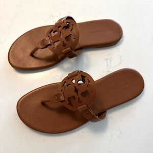 Tory Burch Miller Soft Sandal. Color: Miele. Size: 8.5 Women’s.